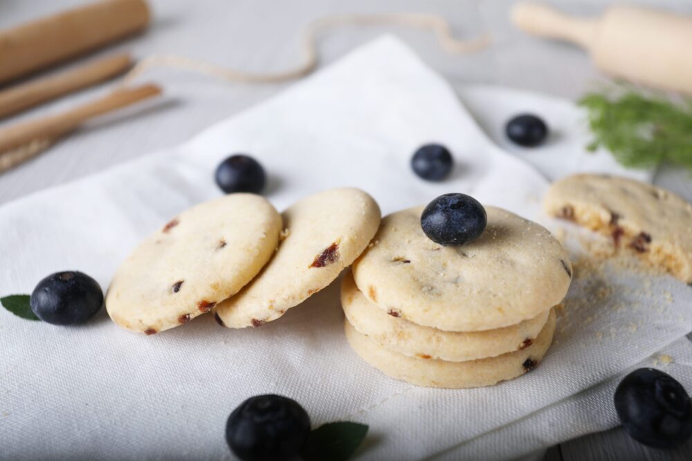 Blueberry Butter Cookies