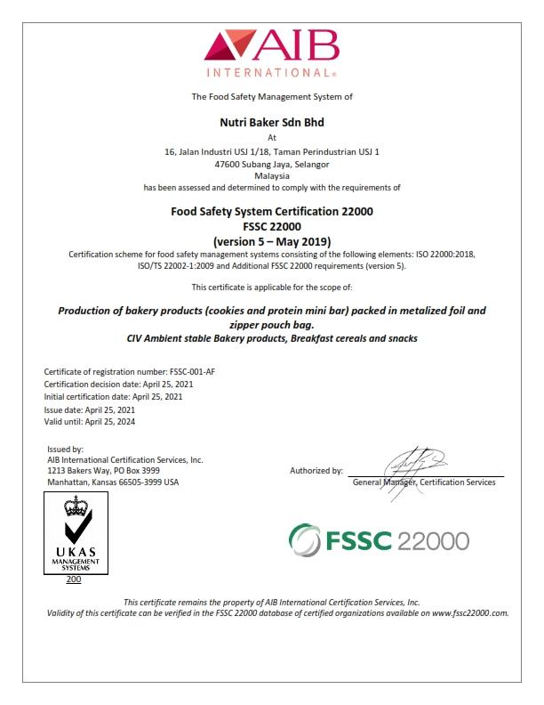 Cert FSSC22000