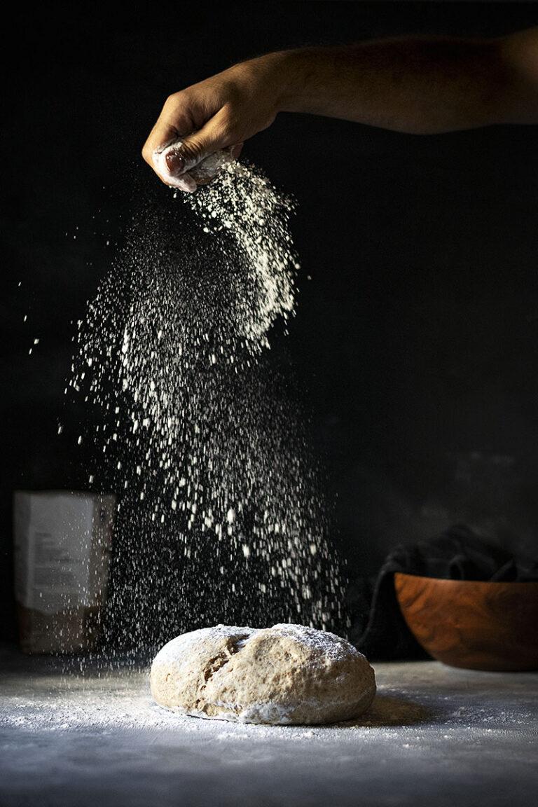 Whole wheat walnut bread with raisins